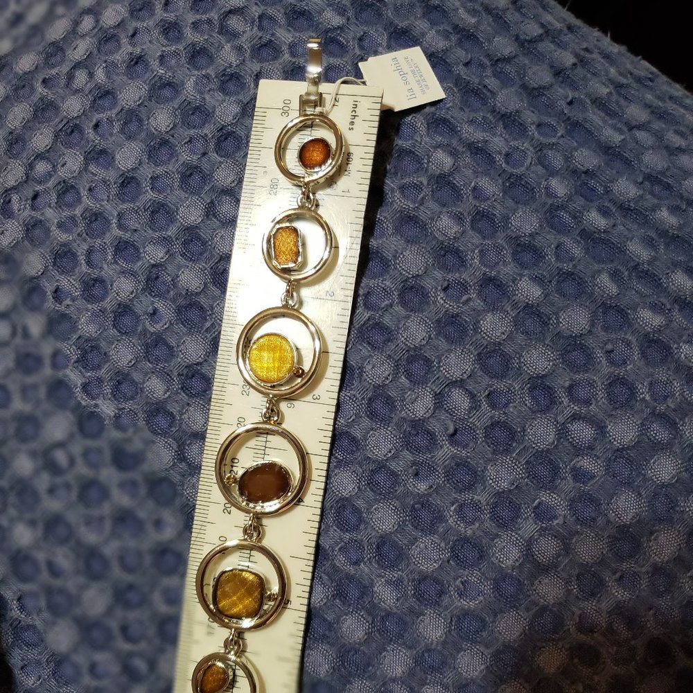 Lia Sophia Silver Circle Bracelet NWT